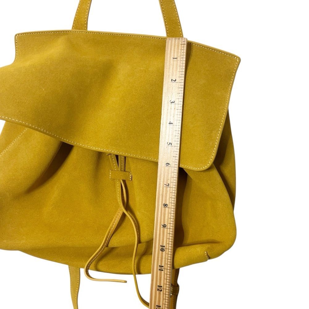 Mansur Gavriel Lady Bag Suede Mustard Yellow‎ Convertible Top Handle Shoulder - Picture 15 of 15